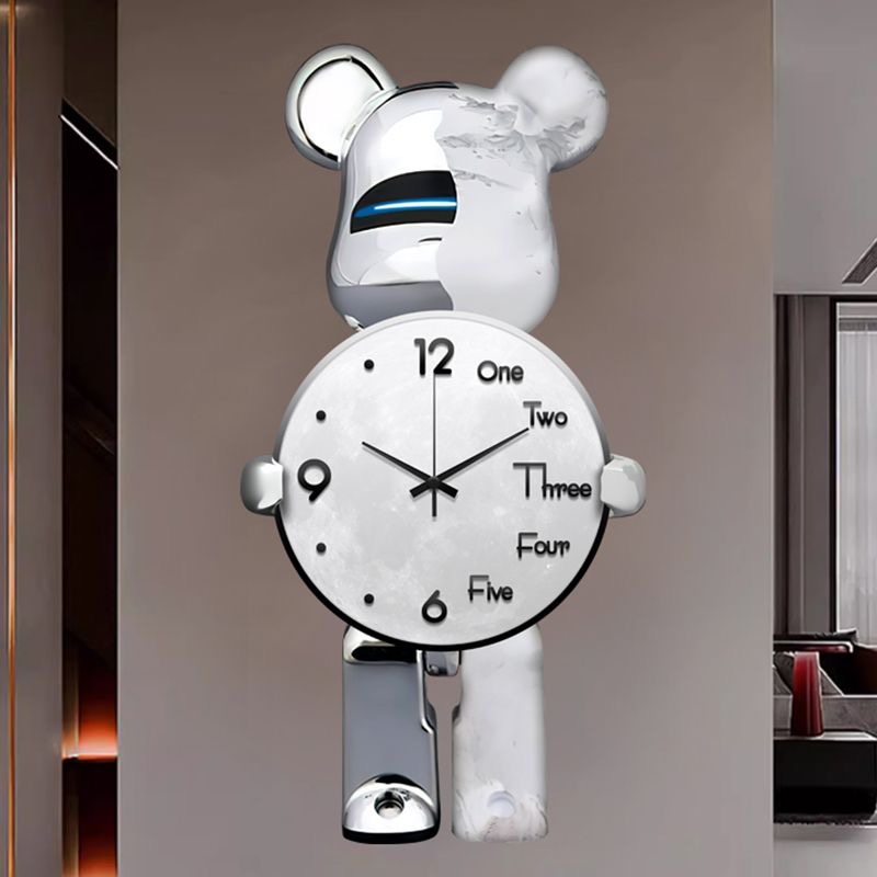 Animal Clock 60X31 CM 2 Environmentally friendly material, no need for punching Animal Clock 60X31 CM 2 Environmentally friendly material, no need for punching